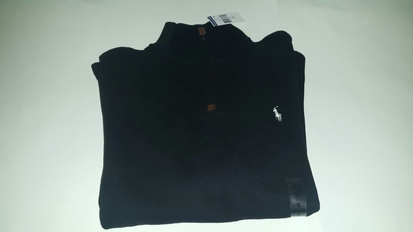 Polo Ralph Lauren Men's Black Sweater Size Small