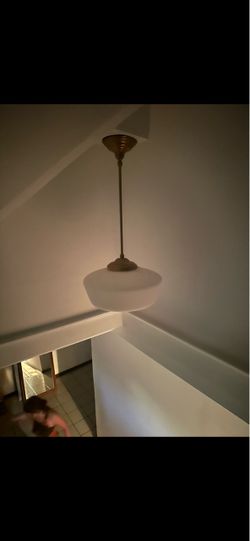 Two large hanging lamps