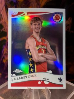 Gradey Dick Topps Chrome McDonald's All-American Refractor