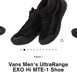 Men’s Size 12 Vans EXO Ultrarange 