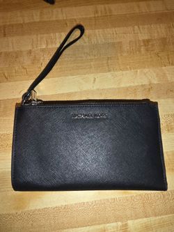 Michael Kors Black Saffiano Leather Wristlet