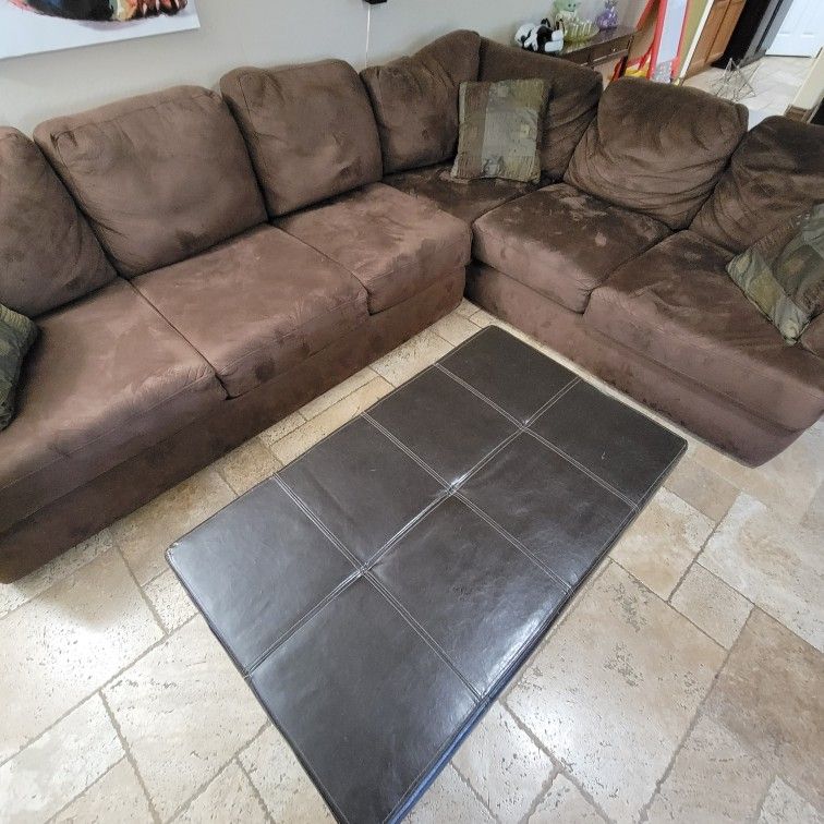Brown Sectional Couch