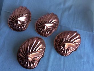 New copper jello molds set of 6