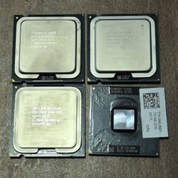 Lot of 4 Intel Desktop CPUs – E6550, E5800, E5400, T7250 – $30 for all