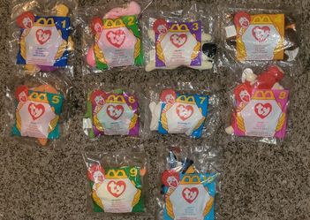 McDonalds 1996 TY Happy Meal Toys