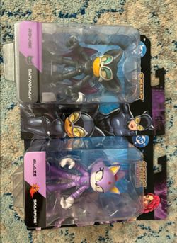 Sonic x DC Action Figure lot Rouge & Blaze