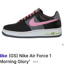 Nike Air Force 1 GS 'Morning Glory
Used.
Size 7y
Women's Size 8.5