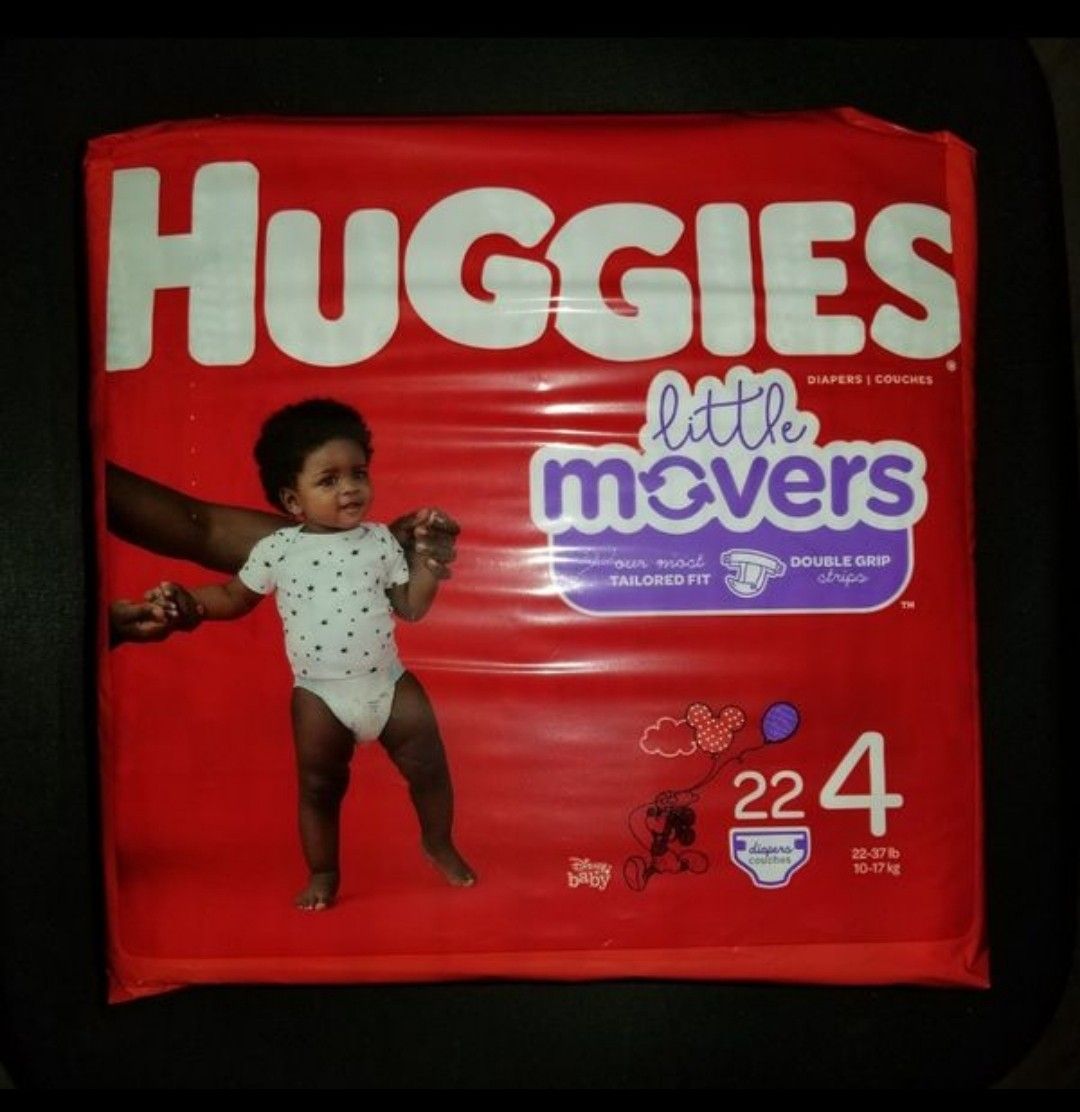 Huggies Little Movers Size 4 Diapers