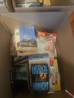 7 boxes of books
