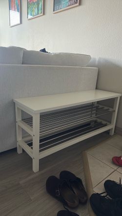 Shoe rack bench