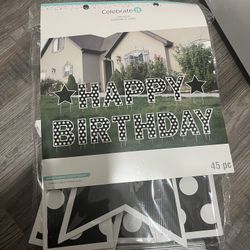 Happy birthday yard Sign 