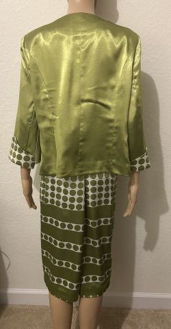 Green & White Polka Dot Dress By Ashro(size 14) for Sale in Boynton Beach,  FL - OfferUp