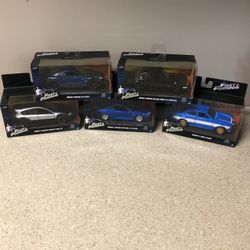 Fast & Furious Brian’s Diecast (Lot Of 5) 1:32 Scale