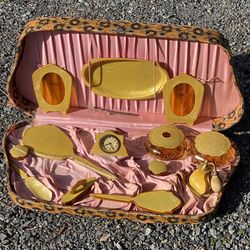 Antique Bakelite 13 Piece Vanity Set