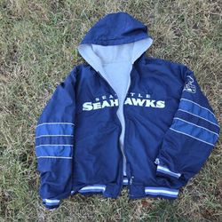 XL Seahawks Medium Weight Jacket For Sale. 