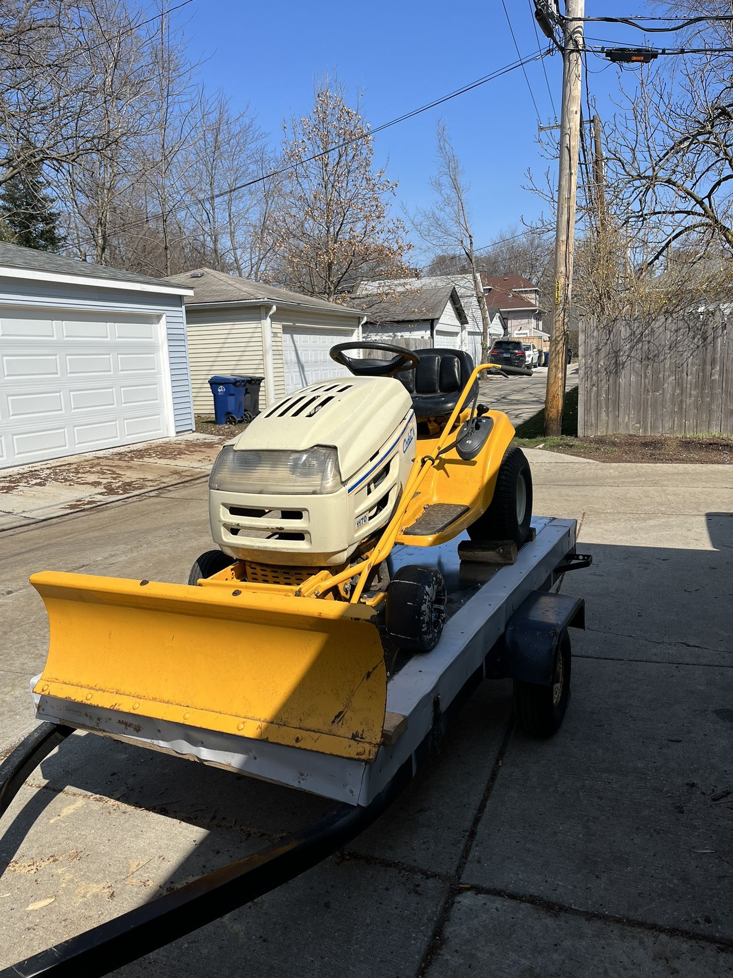 Cub Cadet , 1170 Rider , Deck , Plow for Sale in Evanston, IL OfferUp