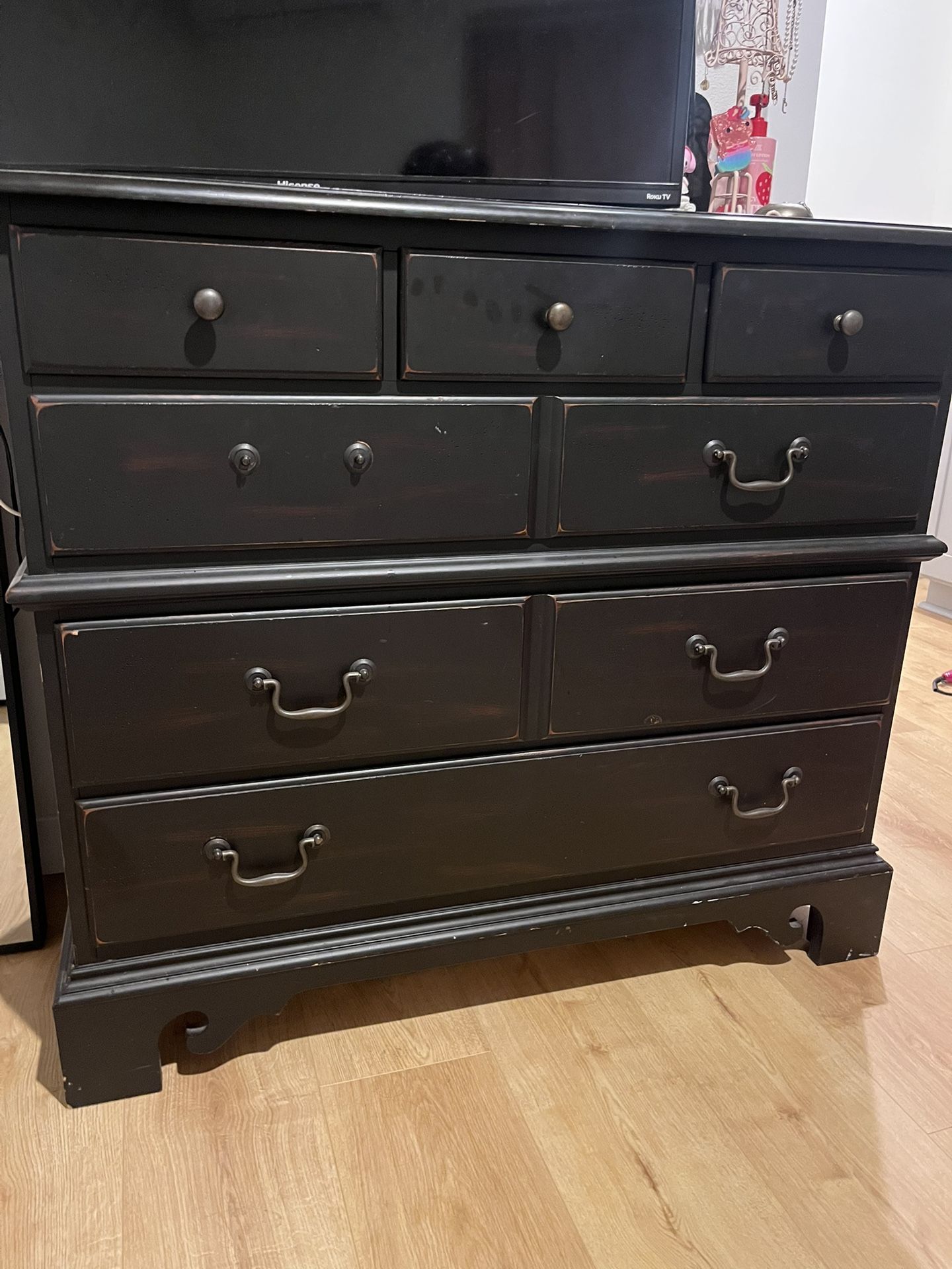 Black Wooden Dresser