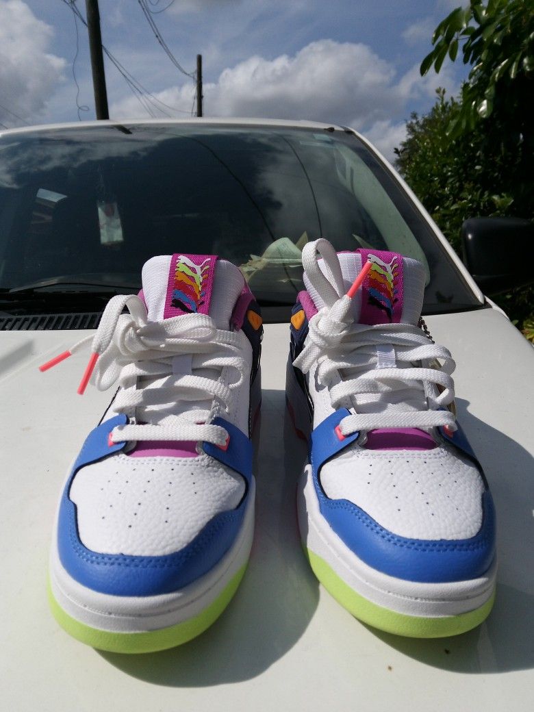 PUMA Slipstream Sunset Low White Bluemaing Size 9