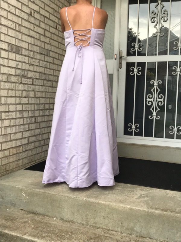 Lavender with rhinestones bridesmaid,prom , special occasion dress
