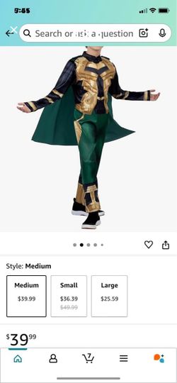 Kids Loki Halloween Costume Medium