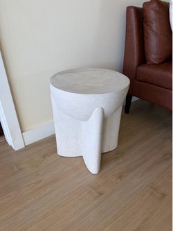 Modern concrete side table