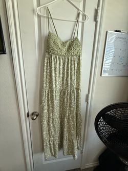 No Boundaries Green Floral Maxi Dress