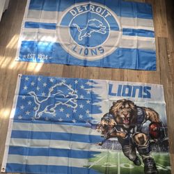 Used Lions Flag Size 3ftx5ft 