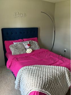 Navy Blue Bed