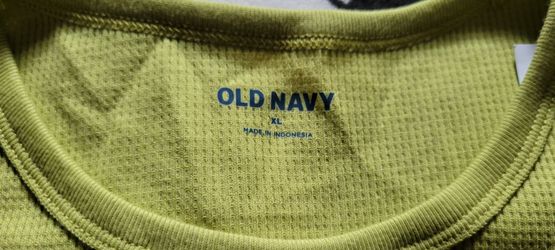 Old Navy Waffle Knit Top XL Yellow Green