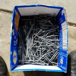 Clavos Galbanisados De 4 Pulgadas Media Caja 20 Libras