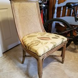 4 Bamboo Rattan Chairs 