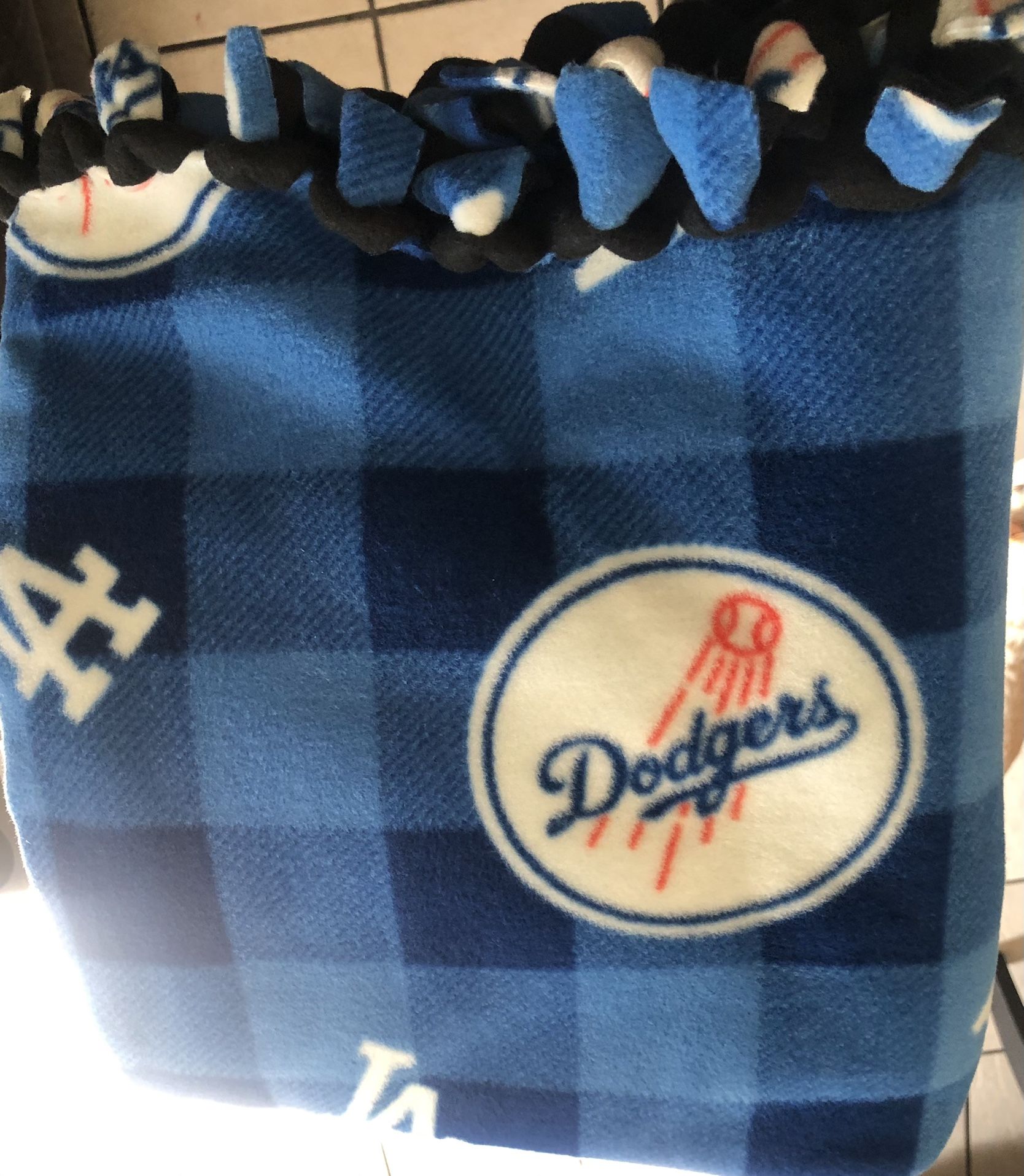 NEW LA Dodgers Fleece Handmade  Blanket