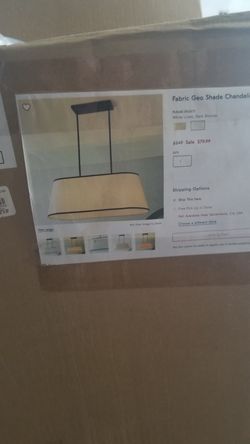 West Elm light chandelier