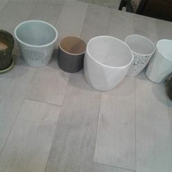 Plant Pots. Planters.  $5 To $7 Each