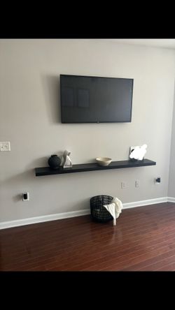 Black Floating LACK Shelf