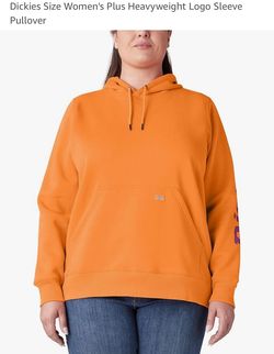 Dickies Size Women's Plus Heavyweight Logo Sleeve Pullover 1X