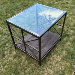 Glass Side Table