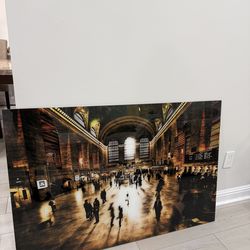 Glass Picture Time Square  31x47