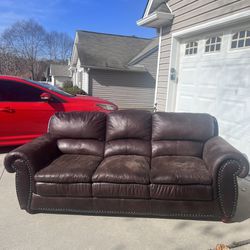 Used Leather 3 Seater Couch