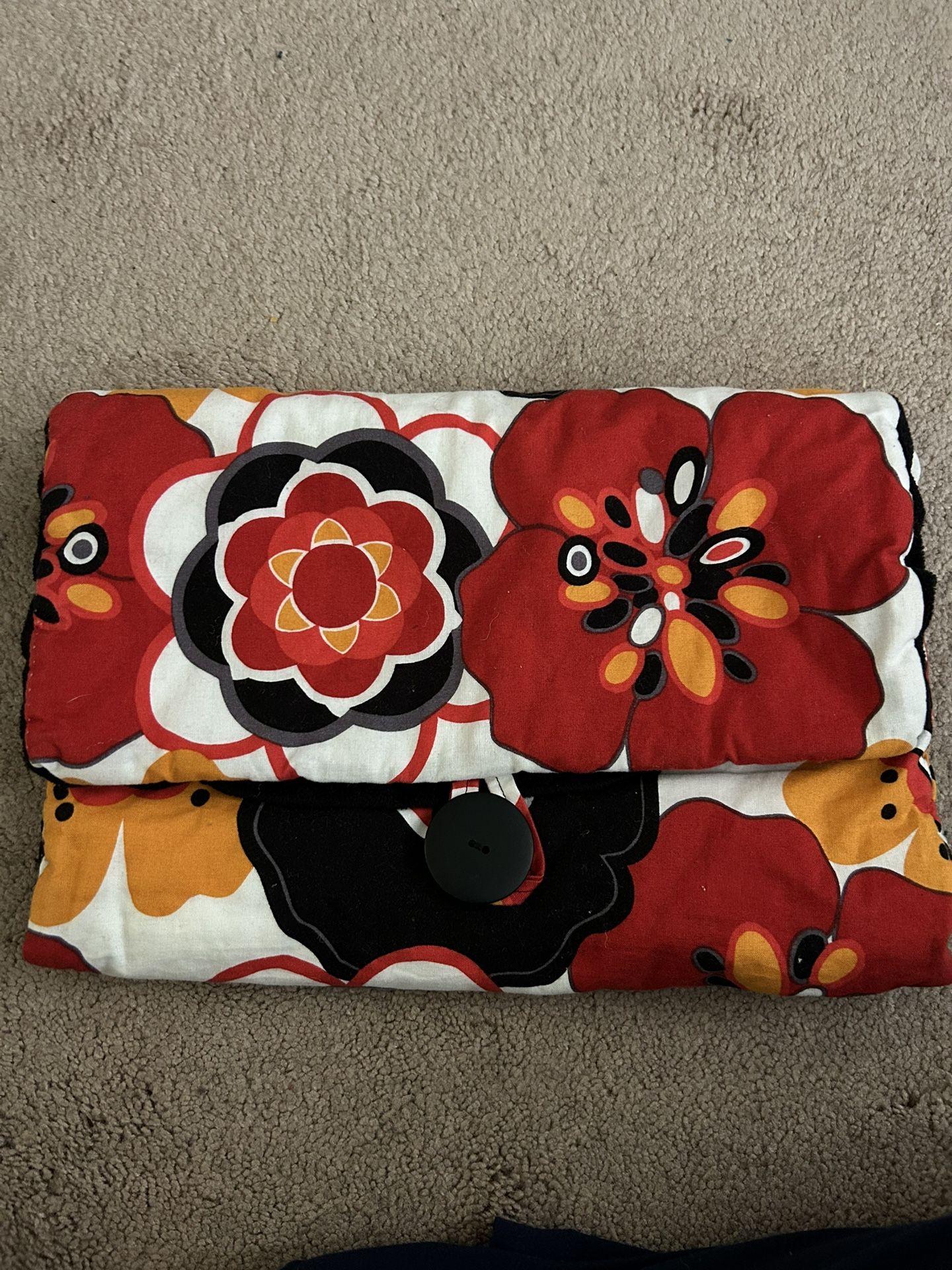 Tri-fold Cloth Diaper Changing Pad With Pocket