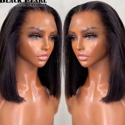 12 In Human Hair Bob wig 