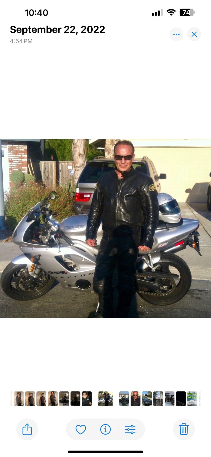 Men Leather Motorcycle Pant