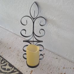 Wrought iron battery operated candle
