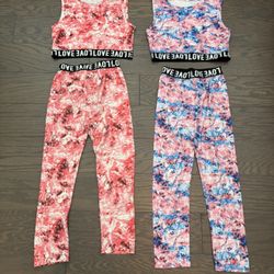 Girl’s workout clothes lot, size 7 (130)