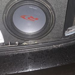 12 In 4ohm Alpine Type R In Ported Box With a  600 Watt SA60M amp 