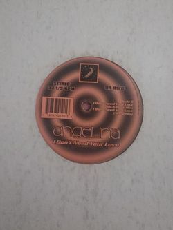 Angelina – I Don't Need Your Love 12" Vinyl