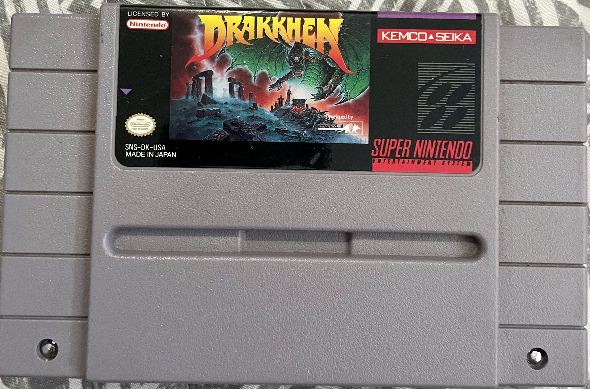 Drakkhen Super Nintendo Video Game