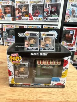 3 BITTY Rachel Green Friends Funko Pops #01 TOWN w/ Central Perk 1" #261 #703
