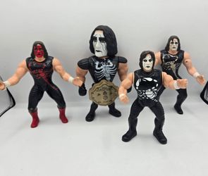WCW Sting Action Figure Lot of 4