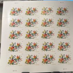US # 5255 LOVE FLOURISHES (2018) - 1Sheet of 20 $16